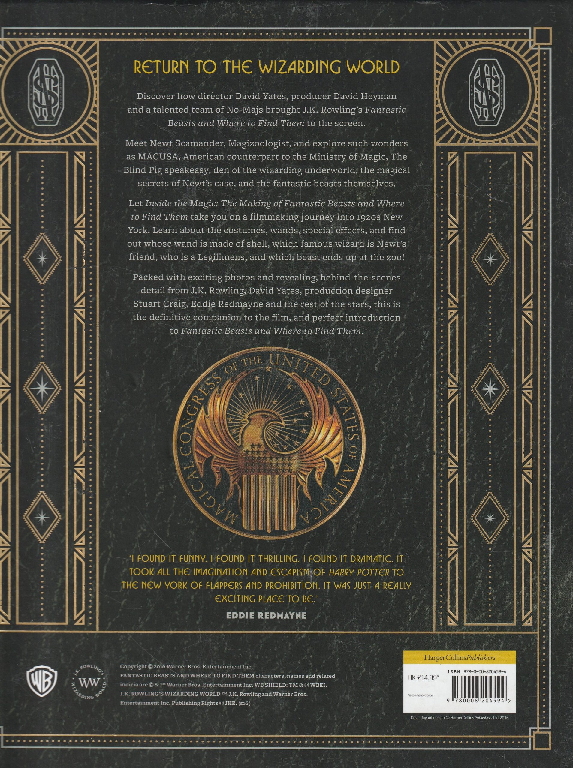 Fantastic Beasts- Inside the Magic - Boek