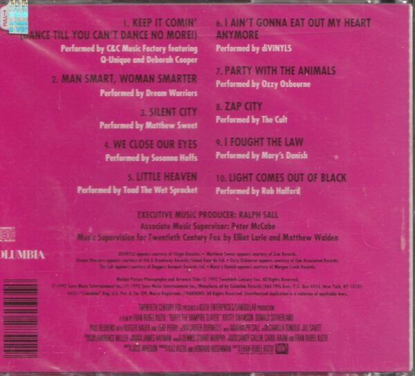 Buffy the Vampire Slayer - CD Soundtrack