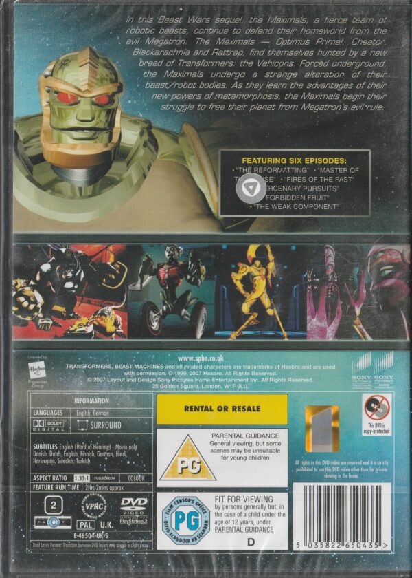 DVD-Transformers-Beast-Machines-Season-One-Vol-One-pic-B.jpg DVD - Transformers - Beast Machines - Season One - Volume One - Reformatting
