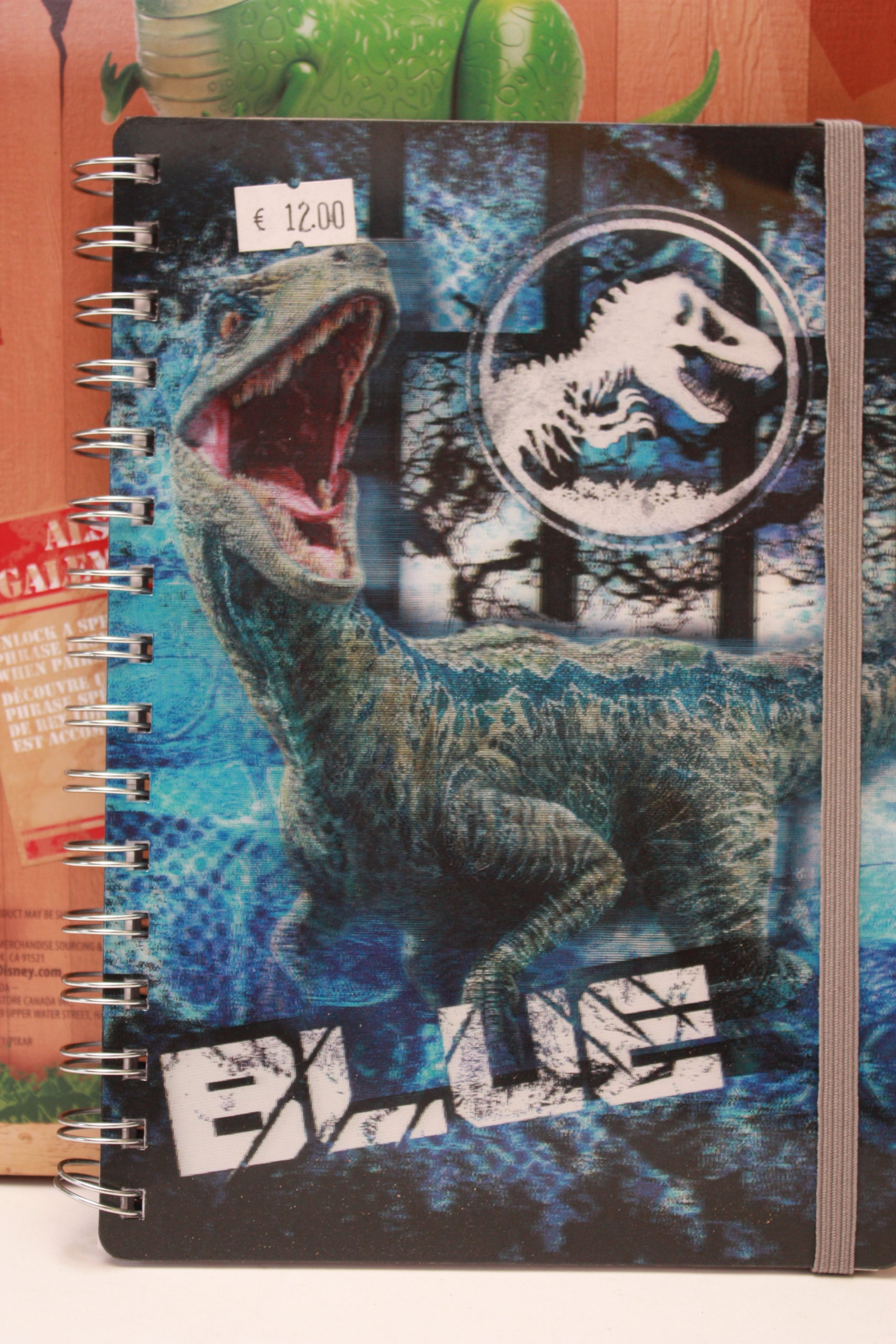 Jurrasic Parc - Blue - 3D Notebook