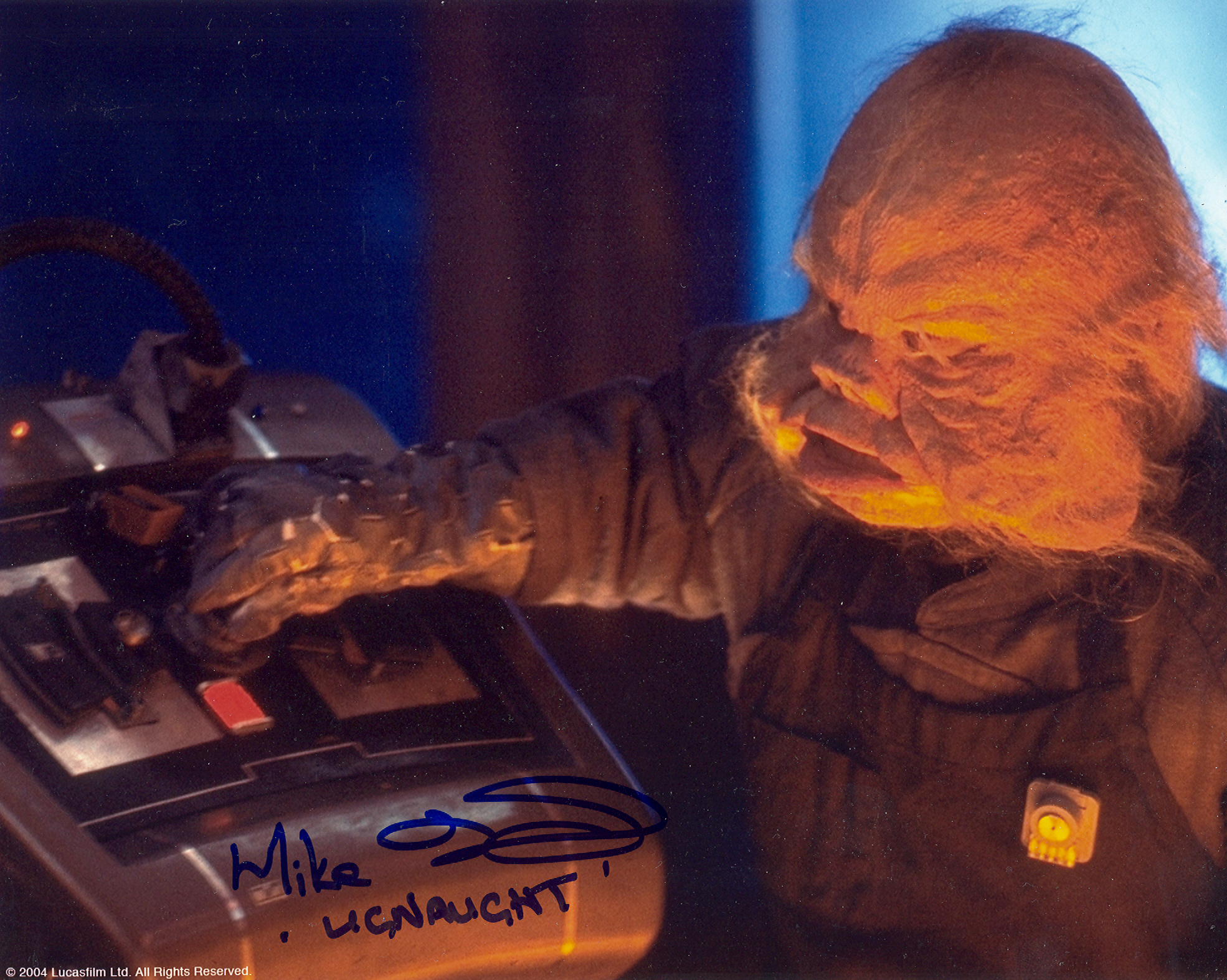 Mike Edmonds - Ugnaught - Star Wars - The Empire Strikes Back - Gesigneerde foto