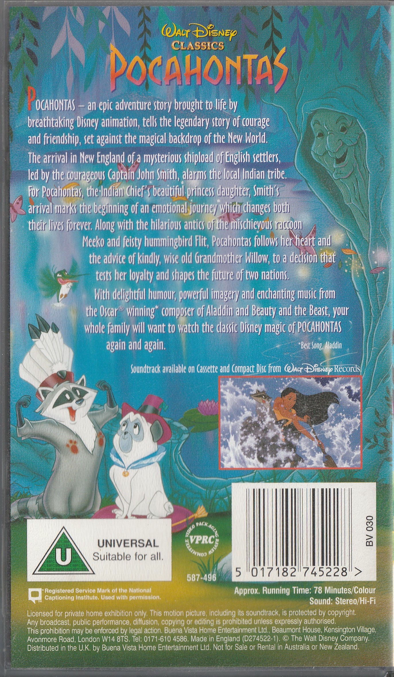 Disney - Pocahontas - VHS