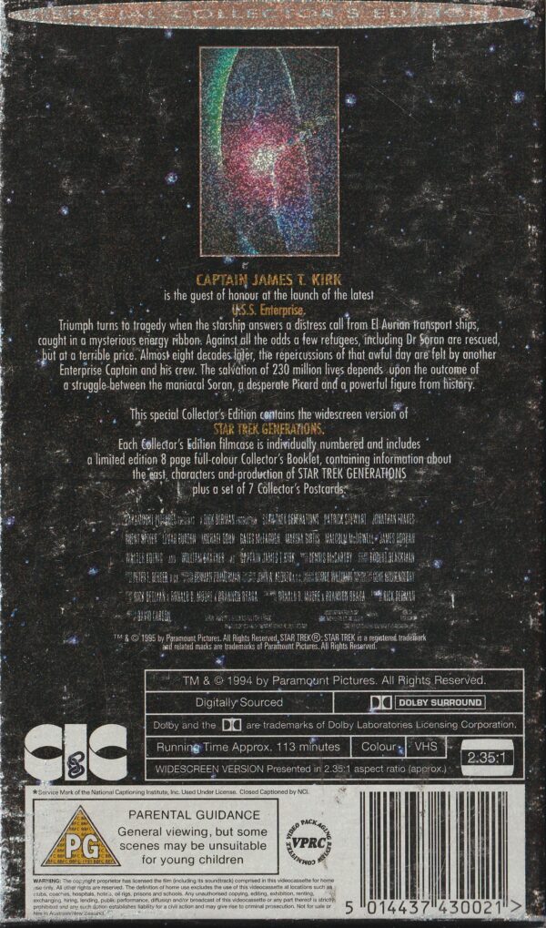 Star Trek - Generations - VHS WS