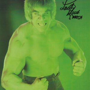 Lou Ferrigno - Davis Banner - The Mighty Hulk - signed photo