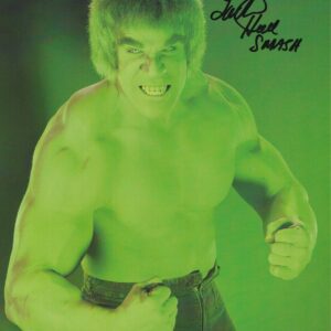 Lou Ferrigno - Davis Banner - The Mighty Hulk - signed photo