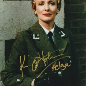 Allo Allo - Helga Geerhart - Kim Hartman gesigneerde foto