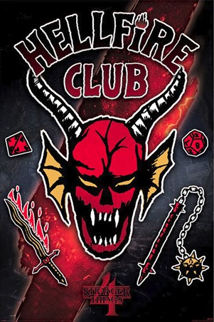 Stranger Things - Hellfire Club Emblem Rift poster