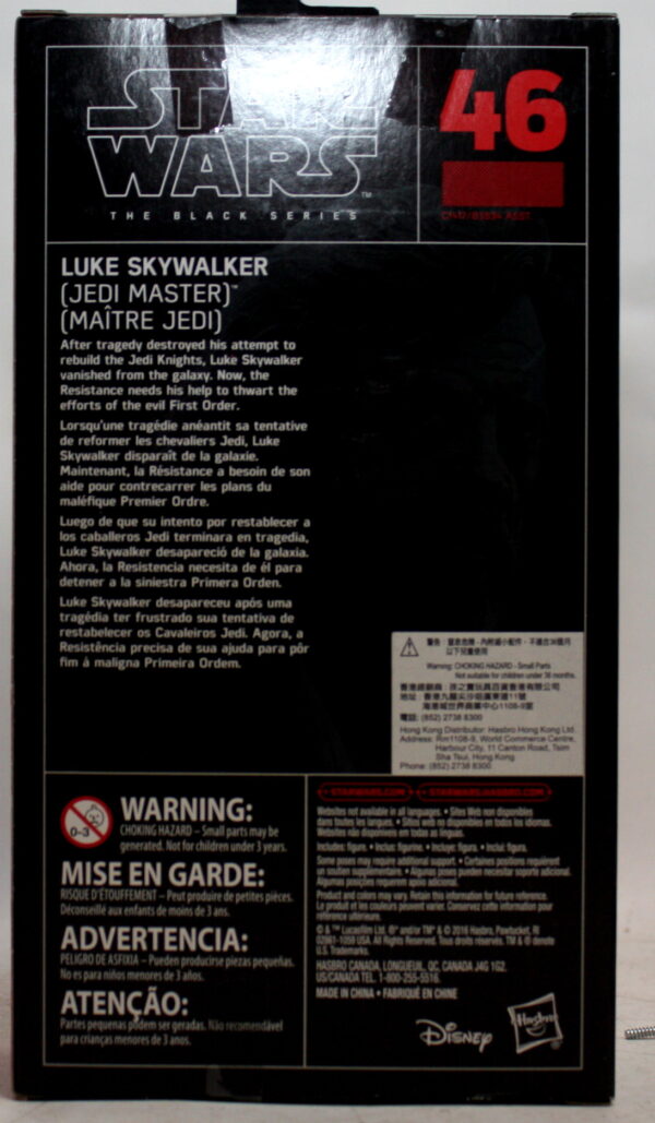Star Wars - The Black series #46 - Luke Skywalker ( Jedi Master