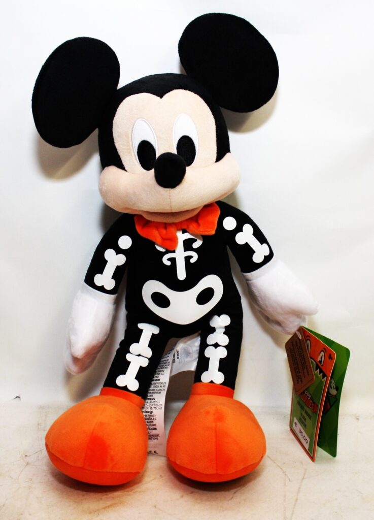 Mickey Mouse Skeleton Halloween Medium Soft Toy
