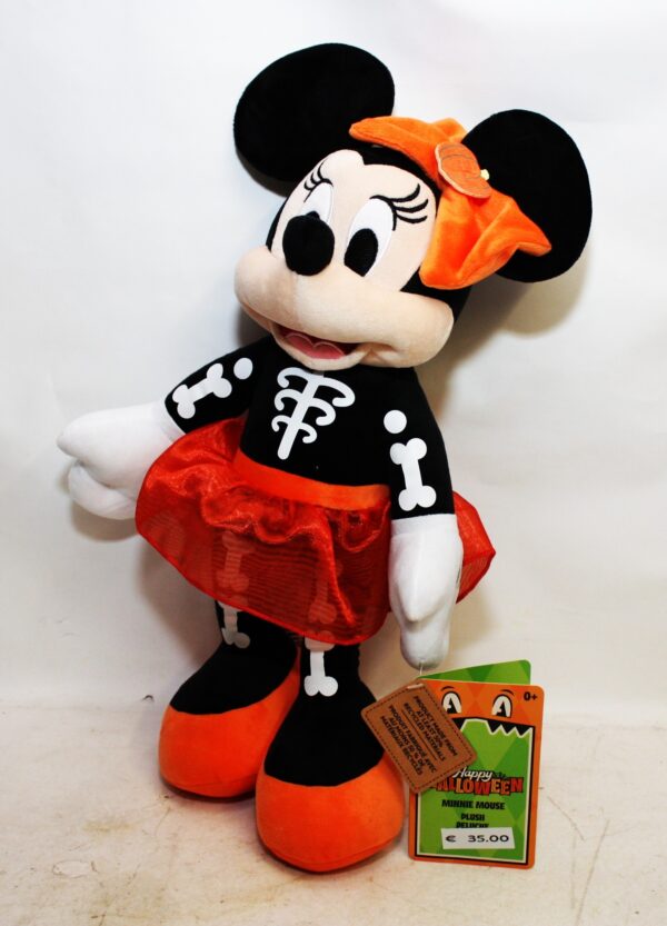 Minnie Mouse Skeleton Medium Soft Toy pic B Minnie Mouse Skeleton Halloween Medium Soft Toy 36 cm Land